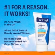 PanOxyl 10% Benzoyl Peroxide Acne Foaming Wash, Clear Acne, 5.5 Oz