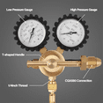 thumbnail image 1 of Nitrogen Regulator with 0-800 PSI Delivery Pressure,Hose CGA580 Inlet Connection and 1/4In Male Flare Outlet Connection, 1 of 7