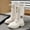 Beige, variant on Ahabrexf Kids Winter Boots,Teens Fashionable Casual Lace-Up Solid Color Tall Boots for Middle and Large Teen