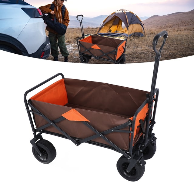 Wagon Cart, Camping Cart 220.5lb Foldable for Outdoor