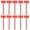 Red, variant on Soumake 10Pcs Plant Label Smooth Surface Tip Head Flower Plant Label Garden Marker Home Supplies