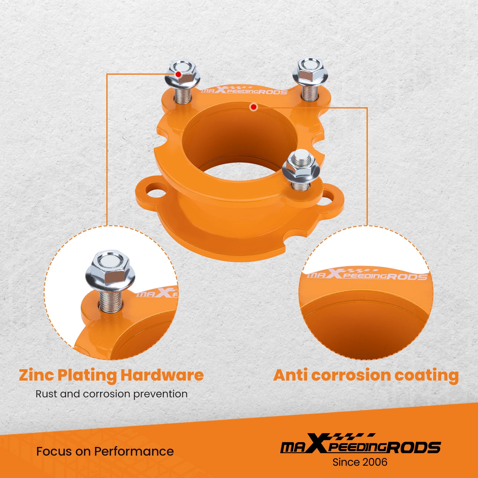 maXpeedingrods 3.5" Front 2.5" Rear Leveling Kit for Chevy Trailblazer/GMC Envoy 2002-2009, Suspension Lift Kit, Gold