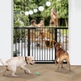 thumbnail image 4 of 29.5-51.6'' Extra Wide Baby Gate, Caveen 30''H Safety Doorway Gates Pressure Mounted,Black, 4 of 11