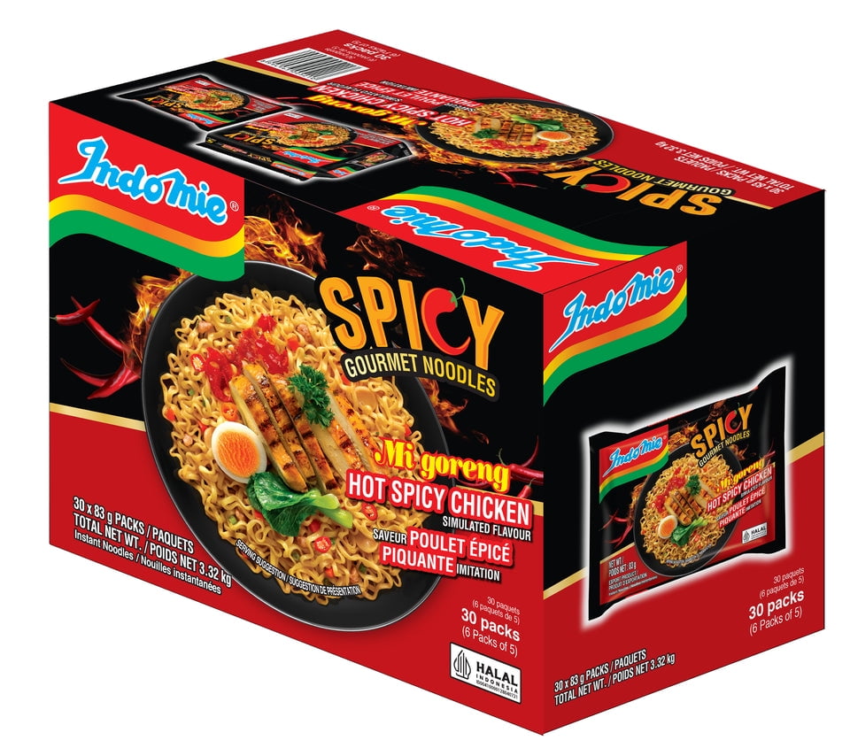 NOUILLES CHAUDES AU POULET ÉPICÉ INDOMIE FRIED NOODLES