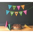 thumbnail image 2 of Inkdotpot Ready To HangI Am TwoHappy Birthday Sign Party GarlandBaby Boy MonsterBirthday Confetti, 2 of 4