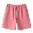 thumbnail image 1 of Mens Shorts, Men Casual Solid Summer with Pockets Drawstring Middle Waist Sport Short Pants, 1 of 5