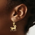 thumbnail image 3 of FJC Finejewelers 14k Yellow Gold 3d Horse - Standingleverback Earrings, 3 of 4