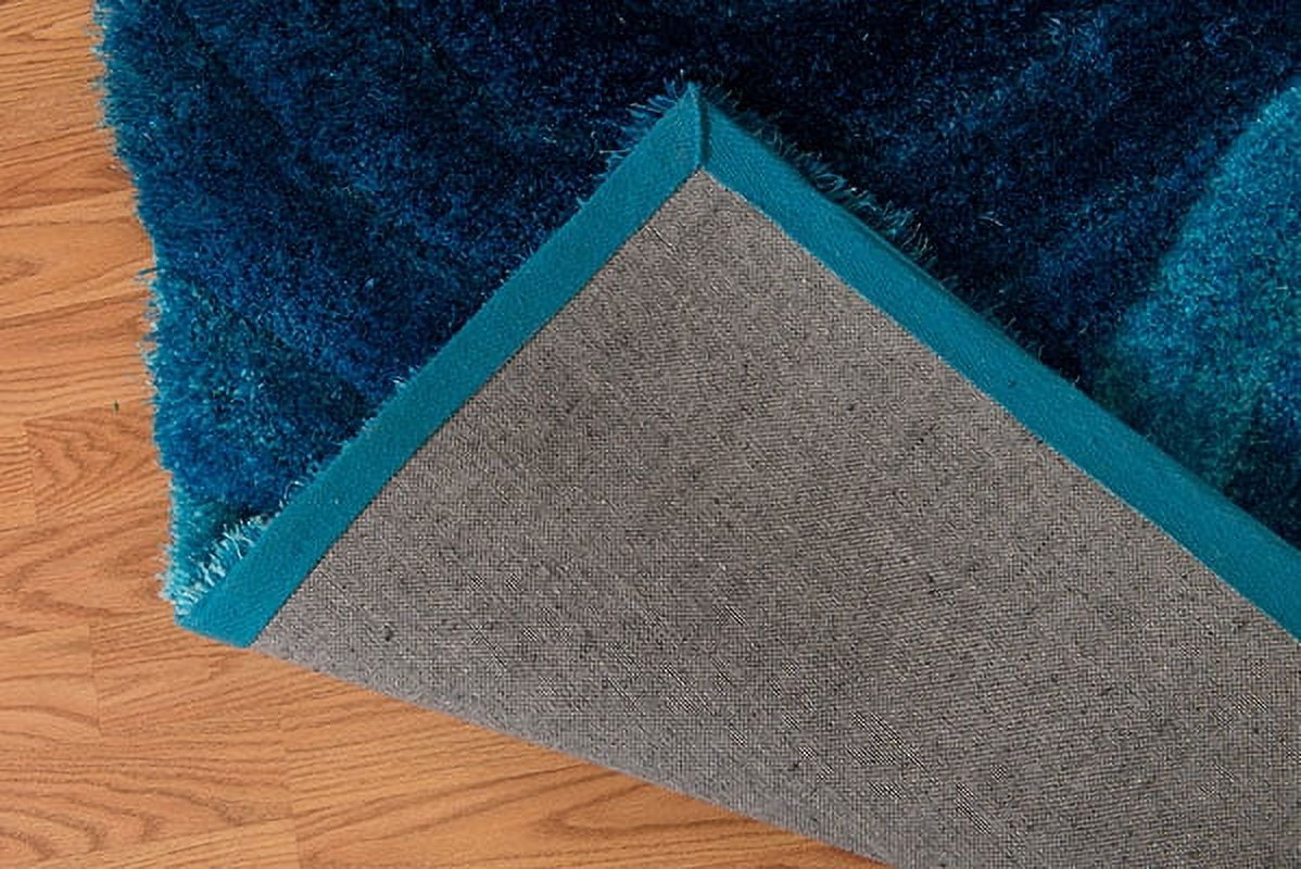 United Weavers Veria Ioden Shag Geometric Accent Rug, Blue, 1'10" X 3'