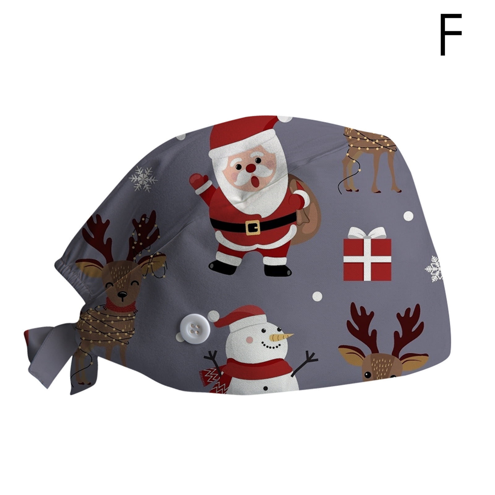 Tuscom Womens Christmas Scrub Caps 