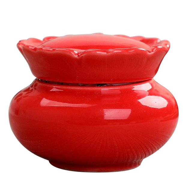 Frascos de de cerámica, de almacenamiento de embalaje con tapa para maquillaje, cosméticos, especias, alimentos, aperitivos, té rojo Colco Frasco sellado de cerámica