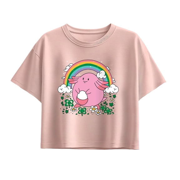 Pokémon - Chansey St. Patty's - Youth Girls Boxy T-Shirt