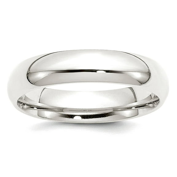 925 Sterling Silver Solid Polished 5mm Comfort-Fit Band Ring Size 6.5 Ring for Women and Men