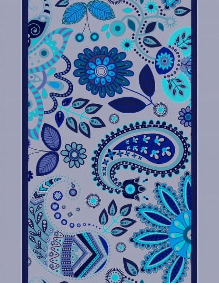 IBA Indianbeautifulart Gray Leaves & Floral Paisley Velvet&nbsp;Trim&nbsp;Fabric Sewing Fabric Lace Dressmaking Printed Sewing Lace 9 Yards 3 Inches