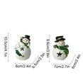thumbnail image 3 of PEIBang 2Pcs Christmas Lighted Snowman Figurines,Cute Snowman Night Light Tabletop Decorations for Indoor Mantel Fireplace Home, 3 of 6