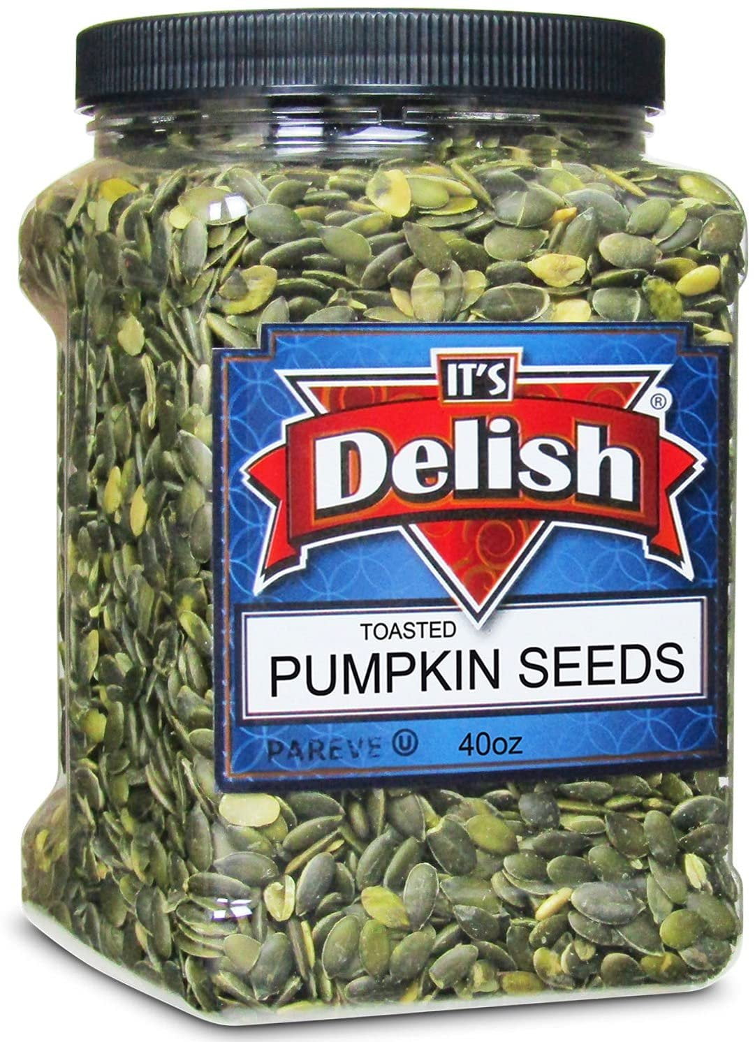 It's Delish Gourmet Toasted Green Pumpkin Seeds Pepitas 40 Oz Bulk