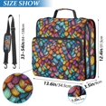 thumbnail image 2 of FORMRS Zipper Binder with Shoulder Strap 2-inch Ring 500 Sheet Capacity File Bag, Vibrant Dragon Scales Pattern, 2 of 5