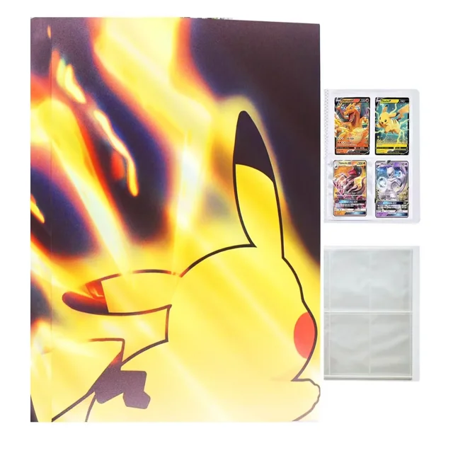 Classeur de Cartes pour Cartes à Collectionner, Albums de Cartes de Collection, Classeur de Rangement pour Cartes à Échanger, 4 Pochettes Pouvant Contenir 240 Cartes - Fl20