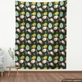 thumbnail image 3 of Floral Upholstery Fabric by the Yard, Geometric Flowers Dotted Circles and Blots Garden Greenery, Decorative Fabric for DIY and Home Accents, Multicolor by Ambesonne, 3 of 4