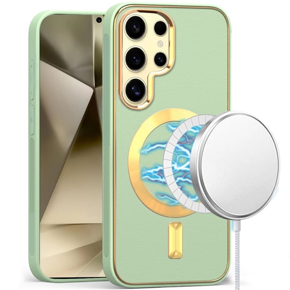 For Samsung Galaxy s24 Ultimate Quality PU Leather Hybrid Case Cover - Teal