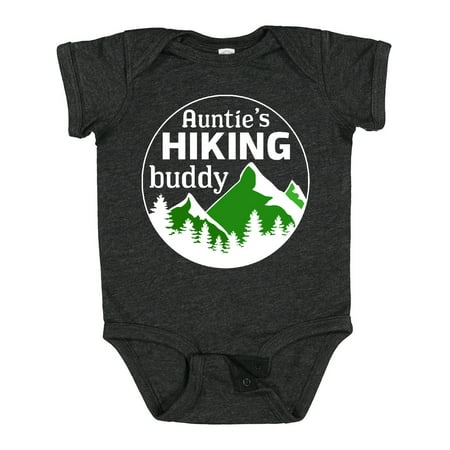 

Inktastic Auntie s Hiking Buddy with Mountains and Trees Gift Baby Boy or Baby Girl Bodysuit