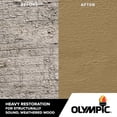 thumbnail image 3 of Olympic Rescue It Solid Exterior Deck Resurfacer and Primer with Sealant Beige Gray, 3 Gallon, 3 of 7