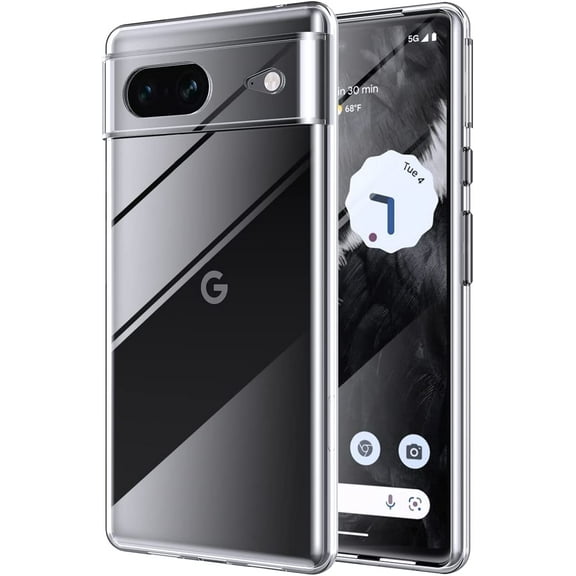 Crystal Clear Google Pixel 7 Case.Soft Slim Fit Transparent Plastic TPU Protective Silicone Cover Phone Cases for Google Pixel 7 [Slim Thin & Comfort Grip] [Shockproof]