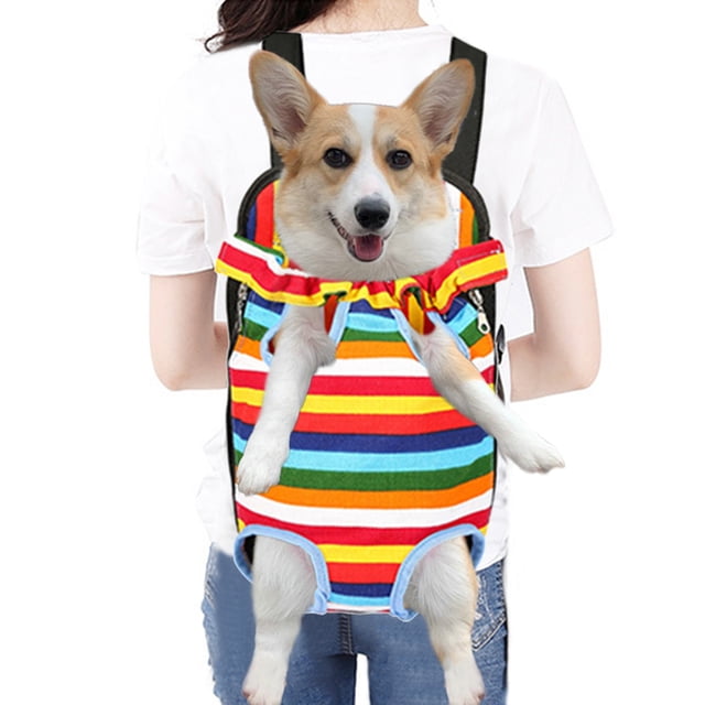 Pet Carriers Mochila para perros pequeños y medianos Gatos Frontpack Piernas