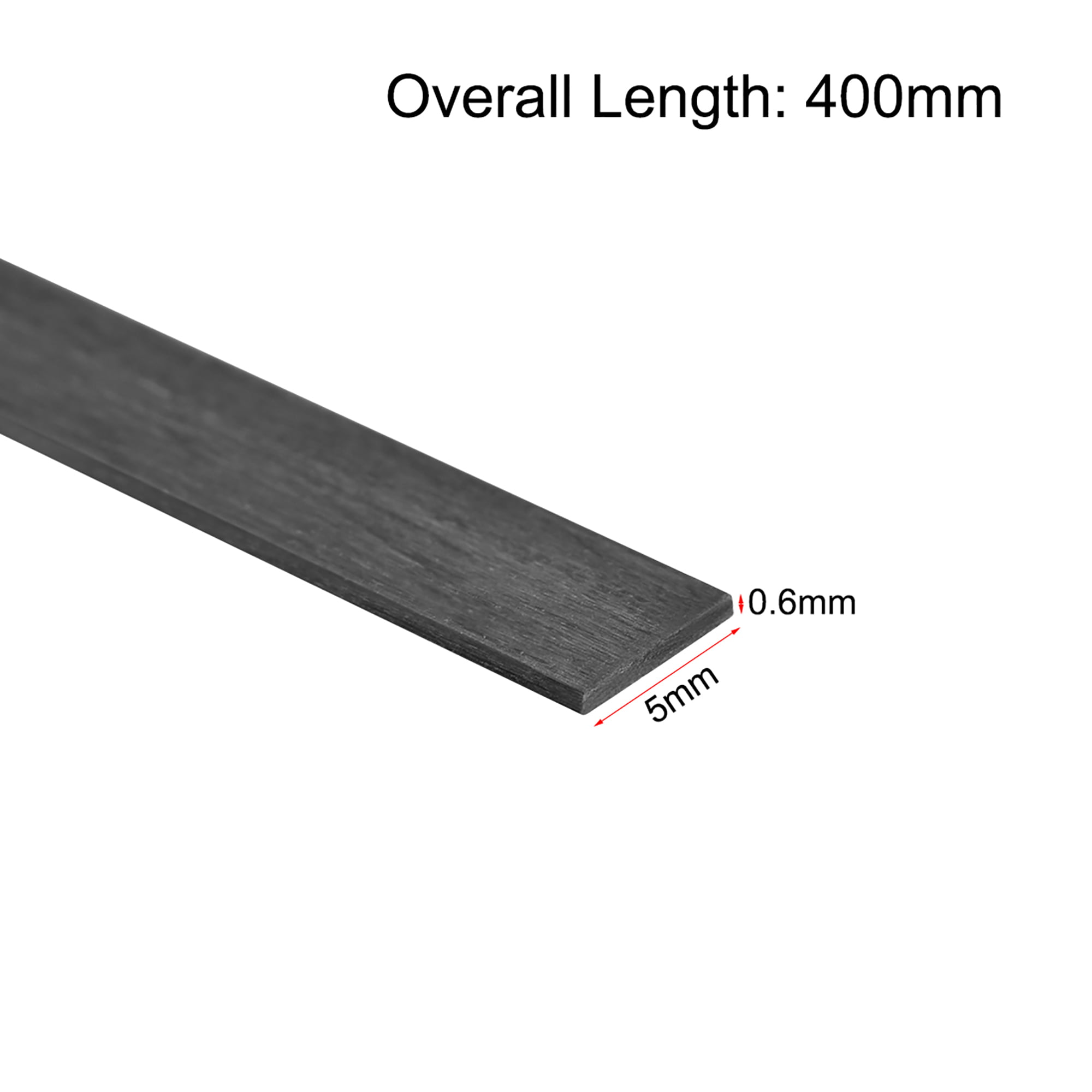 Carbon Fiber Strip Bars 2x19mm 200mm Length Pultruded Carbon Fiber Strips 1Pcs
