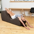 thumbnail image 6 of Avana Yoga Chaise Indoor Lounge Chair, Microvelvet Brown, 6 of 6