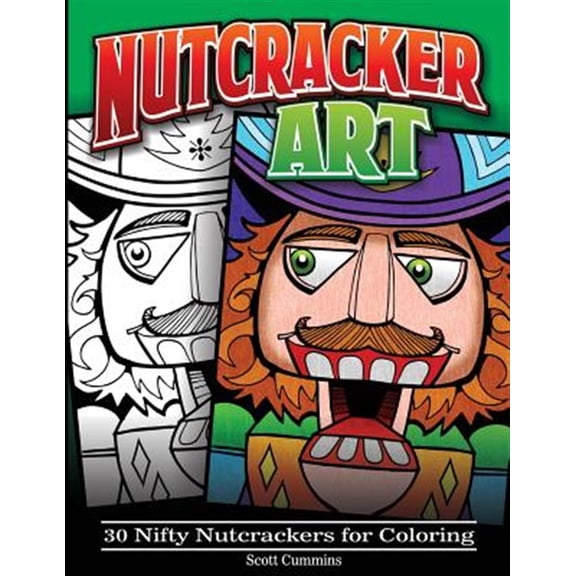 Pre-Owned Nutcracker Art: 30 Nifty Nutcrackers for Coloring