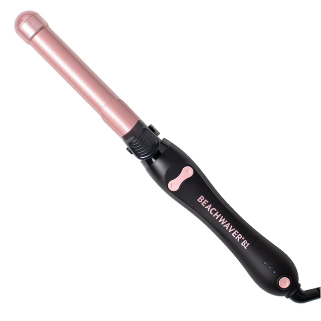 Rizador giratorio Beachwaver B1 - Rizador de cerámica automático de 1 pulgada - Varita giratoria fácil de usar para ondas duraderas - Apagado automático, apto para viajes, doble voltaje (BW160) en ros