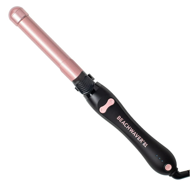 Rizador giratorio Beachwaver B1 - Rizador de cerámica automático de 1 pulgada - Varita giratoria fácil de usar para ondas duraderas - Apagado automático, apto para viajes, doble voltaje (BW160) en ros