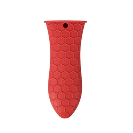 

Silicone Hot Skillet Handle Pot Cover Holder Anti-scalding Holder for Kitchen Red black