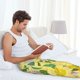 thumbnail image 5 of Balery Lemon Pantalones de pijama para hombre, pijama ultraligero, pantalón de descanso-Medium, 5 of 6