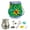 B, variant on A Glass Mosaic Candle Holder Diy Kit Craft Set For Kids Art Project With Led Lamp And Accessories