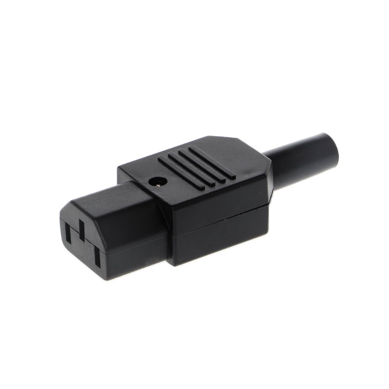 IEC 320 C13 Female Plug Adapter 3pin Socket Power Cord Rewirable Connector~bp 