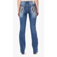 thumbnail image 3 of Grace In LA Women's Western Horseshoe Cross Embroidered Pockets Bootcut Stretch Jeans (29), 3 of 3
