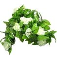 thumbnail image 4 of Mdesiwst Artificial Fake Silk Rose Flower Ivy Hanging Garland Home Decor, 4 of 6
