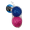 Pink, Blue, variant on 2 Pack Rubber Spike Dog Balls, 3 in Durable Pet Toys, Soft Yet Sturdy Spiky Texture for Easy Grip, Chewing, Fetch, Exercise, Playtime, Dental Health, Fun Interactive Balls for Dogs, Green, Pink