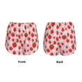 thumbnail image 3 of KLL Hand Drawn Strawberry Pattern Shorts Women,Athletic Shorts High Waisted Running Shorts Pocket Sporty Short Gym Elastic Workout Shorts-X-Large, 3 of 7