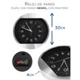 thumbnail image 3 of Reloj de Pared Plata con Fondo negro QZ 30cms x 4 cms, 3 of 5