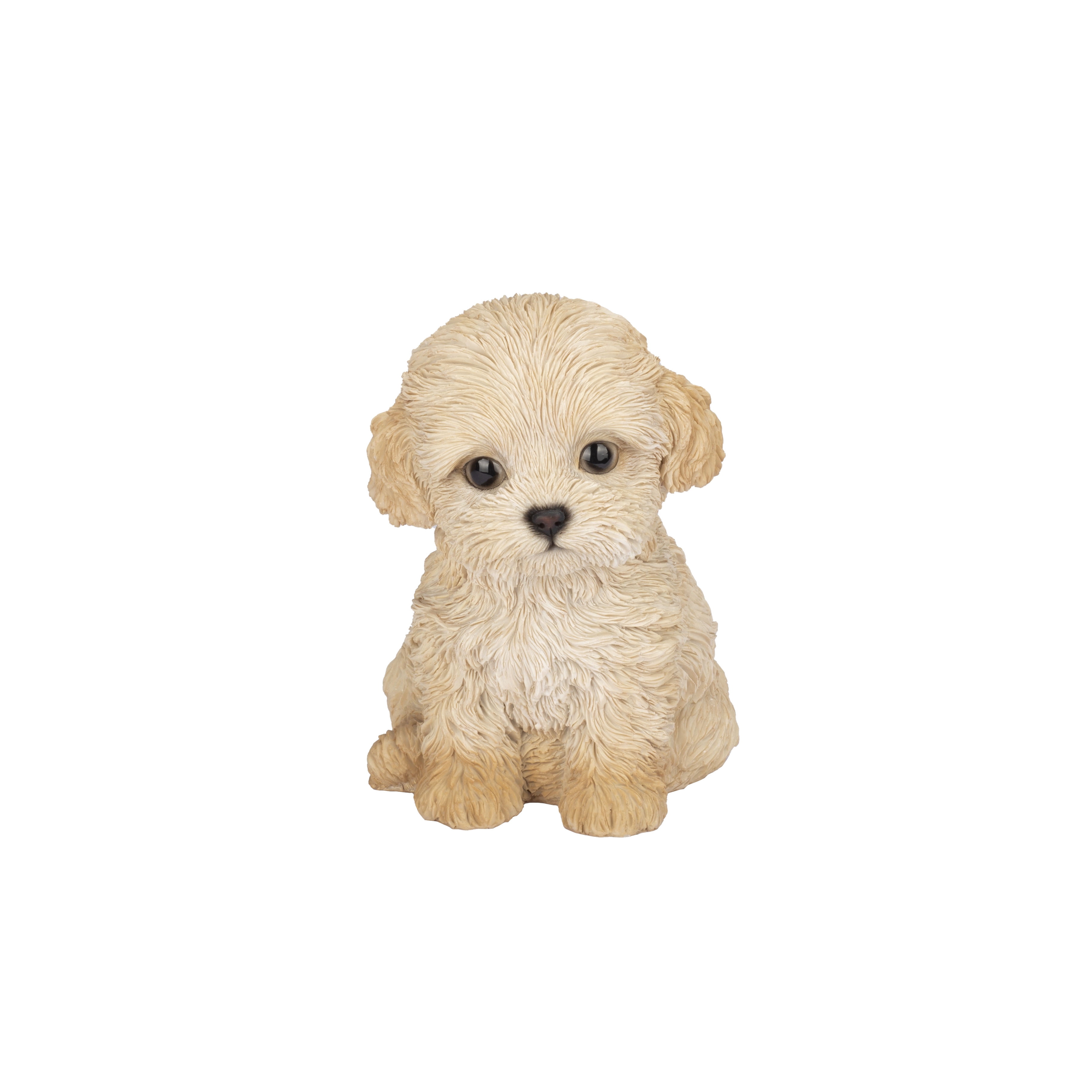 SOREAL Brown Labradoodle Decorative Puppy Figurine for Home & Garden Décor, Handpainted Polyresin Dog Statue, Realistic Design | Gift for Dog Lovers | Weather-Resistant Indoor/Outdoor Decor