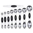 thumbnail image 1 of Magnetic Measuring Spoons Set, Stainless Steel Double Headed Stackable Kitchen Spoons for Dry & Liquid Ingredients, Teaspoon Tablespoon Measuring Utensils for Baking Cooking Spices Coffee Sugar Flour, 1 of 3