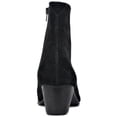 thumbnail image 3 of OSSTONE Dress Boots Chelsea Designer Boots for Men Zipper-up Leather Casual Heel Shoes JY040-Suede-Black-7 Suede Black, 3 of 6