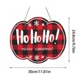 thumbnail image 3 of Adornos Colgantes Navideños Xihbxyly Circulares de Madera para Puerta de Bienvenida, 3 of 7
