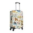 thumbnail image 3 of Easygdp Dogs Funny Pets Print Elastic and Washable Suitcase Protective Cover with Hidden Zipper Fits 18-32 inch Luggage -X-Large, 3 of 9