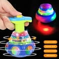 thumbnail image 3 of Apmemiss Clearance Light Up Spinning Tops for Kids, LED Light Up Flashing UFO Spinning Tops with Gyroscope Novelty Bulk Toys Glow in the Dark Party Supplies Birthday Goodie Bag Fillers Stuffers, 3 of 3
