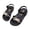 Black, variant on Tqyyweavej Little Toddler Girls Sandals Bow Hook & Loop Ankle Strap Sandals Open Toe Comfortable Outdoor Summer Sandals 3-8T