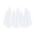 thumbnail image 1 of segolike White Cone Shape Foam DIY Craft Material Holiday Party Accessory Children Table 73mm 10Pcs, 1 of 9