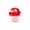 B006- Red, variant on Aquarium Decor, Fish Tank Decorations, Betta Fish Feeder, Aquarium Feeding Aid, 3X3.5 Inch Burgundy White 3D Printed Dual-Use Floating Feed Ring and Hiding Shelter, Pet Feeding